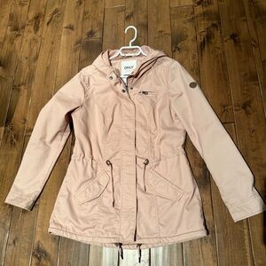 Only Blush Pink Utility Jacket with Hood